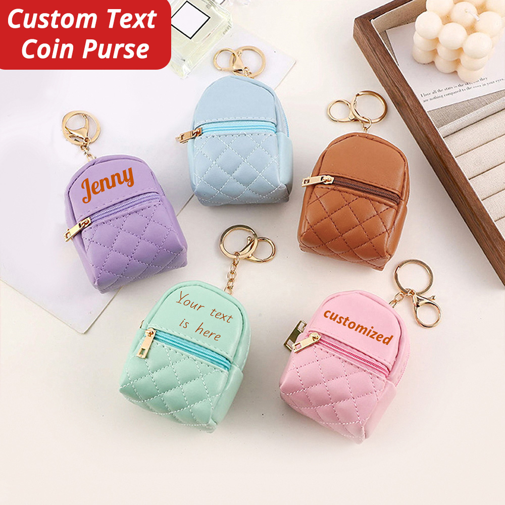 Mini Purse Chain - Mini porte-monnaie personnalisé avec nom, porte-clés