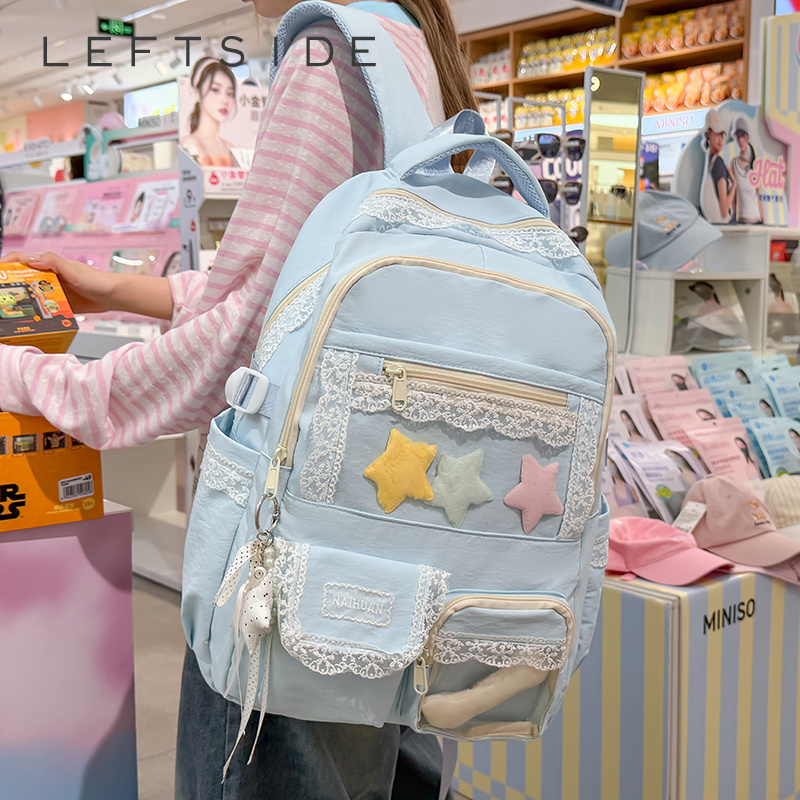 Women Bags In Trend - Sac à dos en dentelle pour