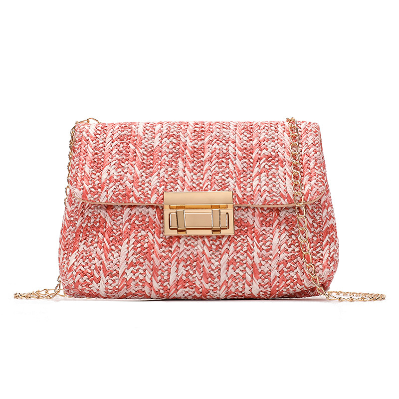 Sac à bandoulière en paille tr - Mini Purse Chain avis et prix